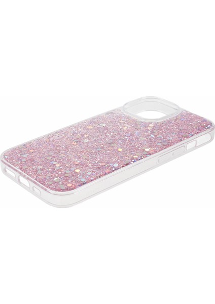 iPhone14 Case Glitter Soft Tpu Akıllı Telefon Kapak Pembe (Yurt Dışından)