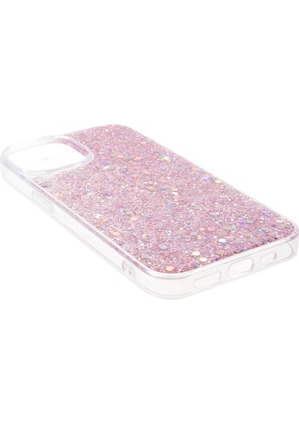 iPhone14 Case Glitter Soft Tpu Akıllı Telefon Kapak Pembe (Yurt Dışından)
