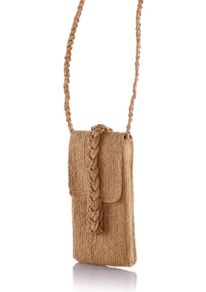 Toprak Rengi Kağıt Ip Telefonluk Çanta fiyatları