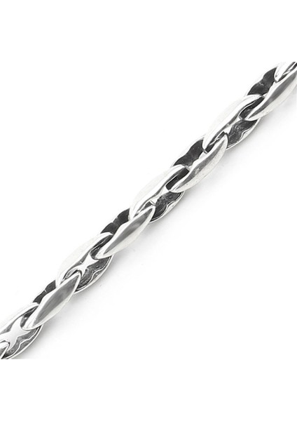 Erkek Gümüş 925 Bileklik 10x3 mm x 22 cm