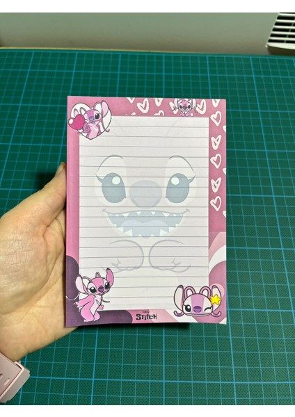 Stitch Angel Karakter Çek Kopar Defter modelleri