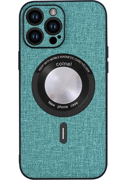 iPhone15 Pro Soft Tpu+Magsafe Anti-Drop Telefon Kapak Yeşili ile Uyumlu Slim Case (Yurt Dışından)