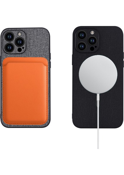 iPhone15 Pro Soft Tpu+Magsafe Anti-Drop Telefon Kapak Yeşili ile Uyumlu Slim Case (Yurt Dışından)