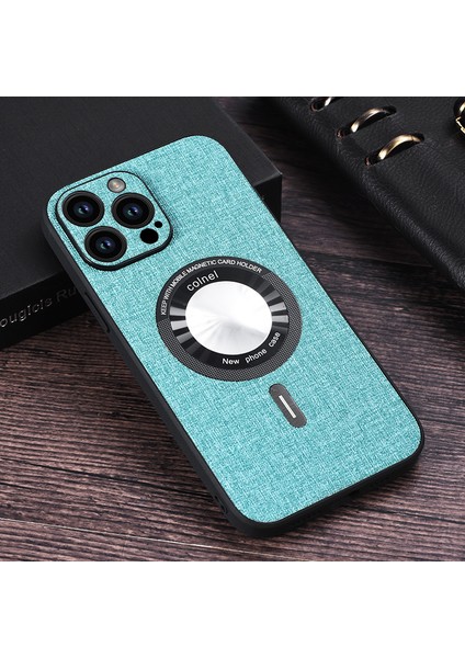 iPhone15 Pro Soft Tpu+Magsafe Anti-Drop Telefon Kapak Yeşili ile Uyumlu Slim Case (Yurt Dışından)