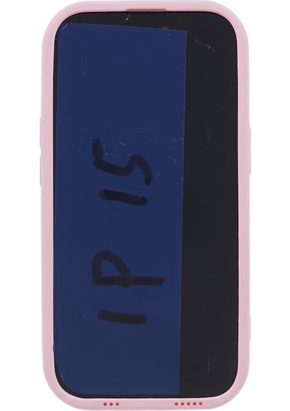 iPhone15 Plus Için Wd Serisi Plus Kılıf Düzenli Renkli Yumuşak Tpu Ka Telefon Geri Kabuk-Pembe (Yurt Dışından)