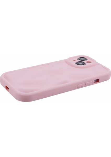 iPhone15 Plus Için Wd Serisi Plus Kılıf Düzenli Renkli Yumuşak Tpu Ka Telefon Geri Kabuk-Pembe (Yurt Dışından)