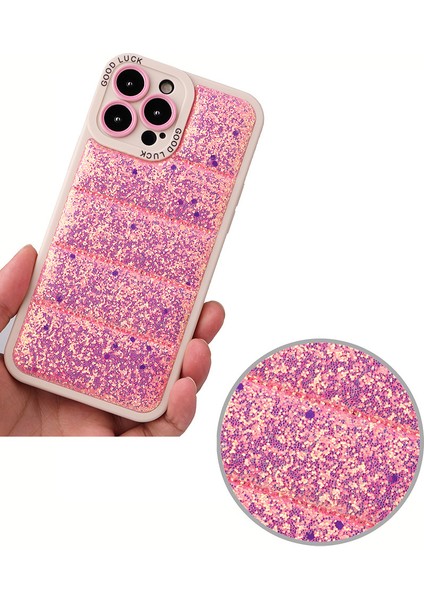 iPhone15 Pro Max Glitter Bling Telefon Kılıfı Ceket Anti-Çizelge Anti-Clap-Purple (Yurt Dışından) fiyatları