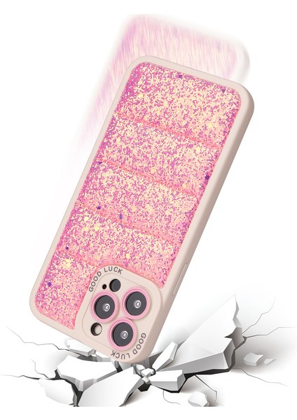 iPhone15 Pro Max Glitter Bling Telefon Kılıfı Ceket Anti-Çizelge Anti-Clap-Purple (Yurt Dışından) modelleri
