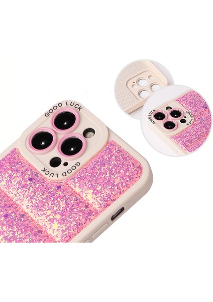 iPhone15 Pro Max Glitter Bling Telefon Kılıfı Ceket Anti-Çizelge Anti-Clap-Purple (Yurt Dışından) fırsatları