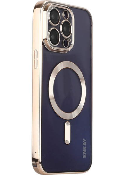 iPhone15 Pro Electroleating Tpu Kasası Için Magsafe Lens Koruma Anti-Drop Telefon Kapağı ile Uyumlu (Yurt Dışından)