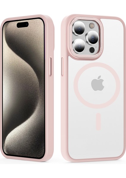 Magsafe Mat Telefon Kapak Pembe (Yurt Dışından)
