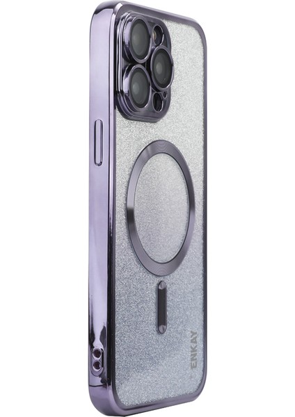 iPhone15 Pro Max Tpu Kasası Için Enaky Plıter Magnety Telefon Kapak-Morası (Yurt Dışından)