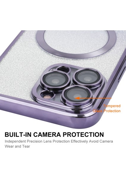 iPhone15 Pro Max Tpu Kasası Için Enaky Plıter Magnety Telefon Kapak-Morası (Yurt Dışından)