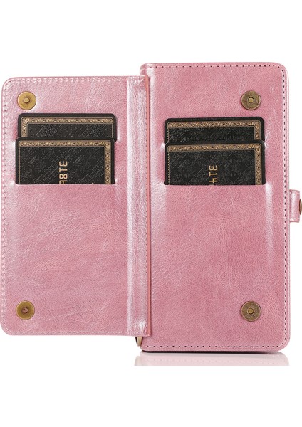 iPhone15 Plus Cep Telefonu Kılıfı Çıkarılabilir 2'si 1'ör Cüzdan Deri Kapak Strap-Rose Altın (Yurt Dışından) fırsatları