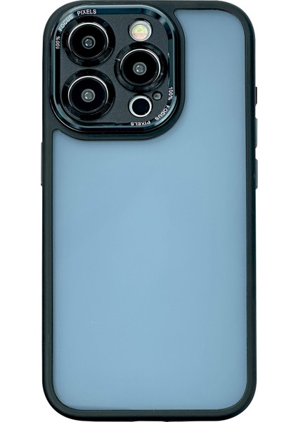 Tpu+Pc Kılıfı iPhone15 Pro Shockproof Case Anti-Sracratch Hassas Kesme Telefon Kapağı Black (Yurt Dışından)