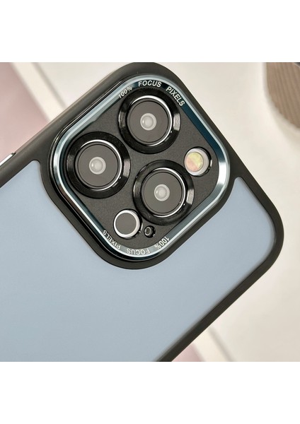 Tpu+Pc Kılıfı iPhone15 Pro Shockproof Case Anti-Sracratch Hassas Kesme Telefon Kapağı Black (Yurt Dışından)