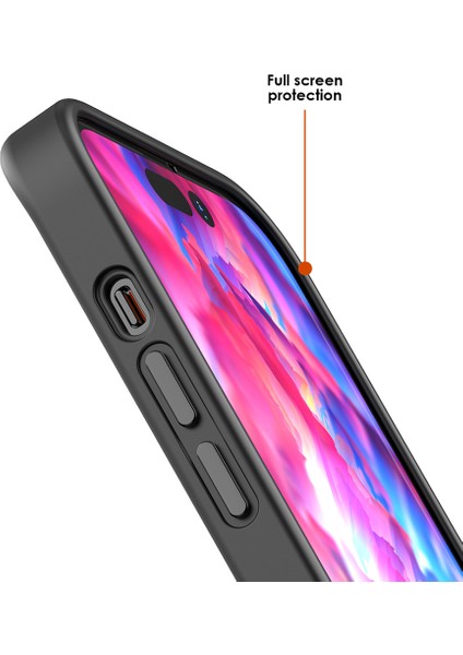 iPhone15 Tpu+Pc Için Yarı Saydam Mat Kapak, Magsafe-Green ile Uyumlu Koruyucu Manyetik Telefon Kasası (Yurt Dışından)