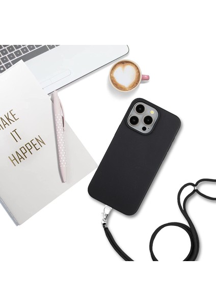 iPhone15 Pro Vaka Için Manyetik Anti-Drop Biyolojik Olarak Parçalanabilir Buğday Samanı+Tpu Telefon Kapak Black (Yurt Dışından)