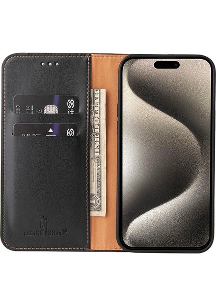 iPhone15 Pro Case Manyetik Otomatik Kapanış Pu Deri Telefon Kapak Kılıfı (Yurt Dışından) fiyatları