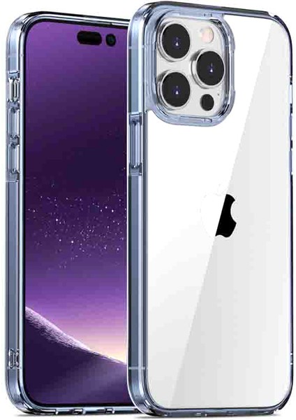 iPhone15 Plus Için Aurora Serisi Plus Sert Pc+Yumuşak Tpu Telefon Kılıfı Temiz Cep Telefonu Kabuğu Kapak Temel Mavi Mavi (Yurt Dışından)