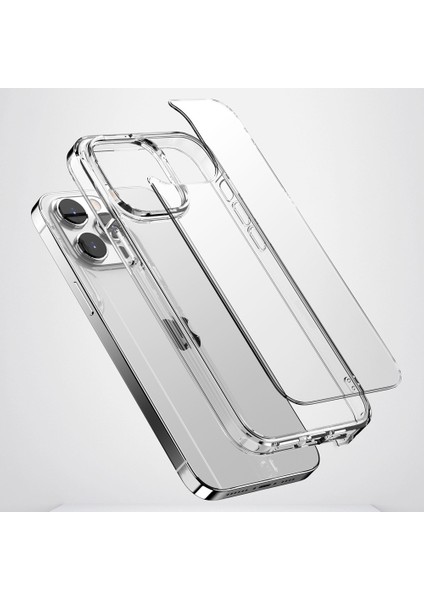 iPhone15 Plus Için Aurora Serisi Plus Sert Pc+Yumuşak Tpu Telefon Kılıfı Temiz Cep Telefonu Kabuğu Kapak Temel Mavi Mavi (Yurt Dışından)