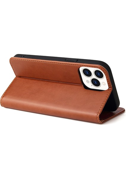 iPhone15 Pro Case Manyetik Otomatik Kapanış Pu Deri Telefon Kapak Kılıfı (Yurt Dışından) modelleri