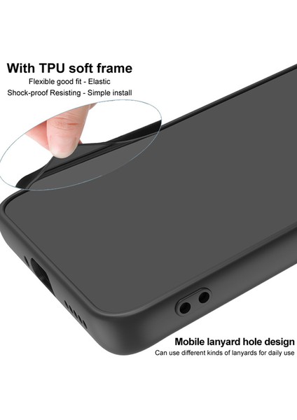 iPhone15 Plus Kılıf Anti-Çizgi Pu Deri+Pc+Tpu Telefon Kapak Dokunma Dokusu (Yurt Dışından)