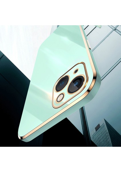 iPhone15 Elektraplatma Gold Edge Telefon Kılıfı Tpu Damla Damla Arka Kapak Black (Yurt Dışından) modelleri