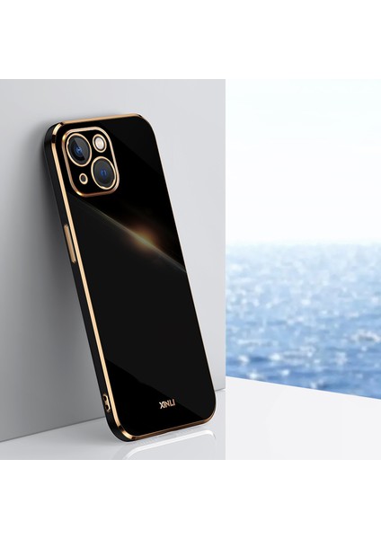 iPhone15 Elektraplatma Gold Edge Telefon Kılıfı Tpu Damla Damla Arka Kapak Black (Yurt Dışından) indirimleri