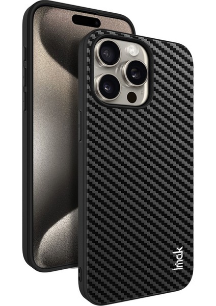 iPhone15 Pro Max Telefon Kılıfı Anti-Cratch Phone Cover-Carbon Fiber Dokusu (Yurt Dışından)