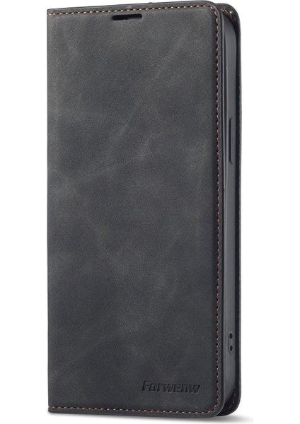 iPhone15 Plus Şok Geçirmez Cüzdan Telefon Kılıfı Cilt Deri Deri Cüzdan Telefon Kapak Black (Yurt Dışından) indirimleri