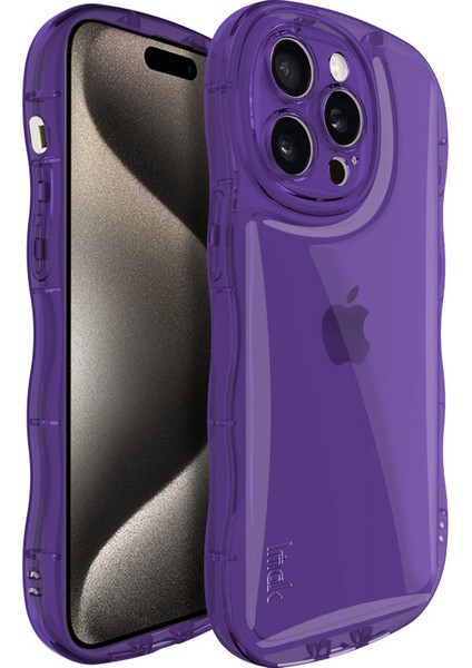 iPhone15 Pro Max Case Başka Droah Kasa Tpu Küresel Dava Çerçeve Telefon Korustan Koruncu Tüm Mor Mor (Yurt Dışından)