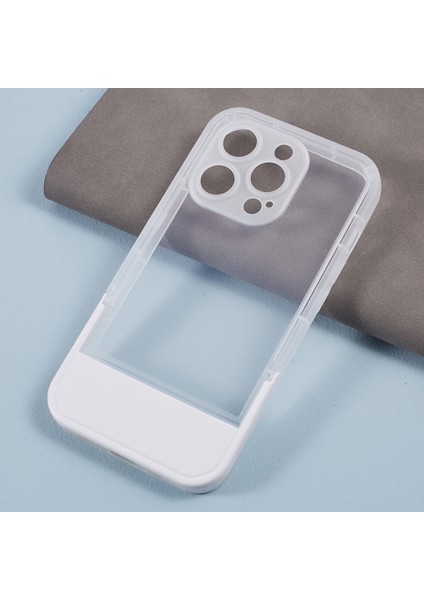 Kickstand ile iPhone15 Pro Case Pc+Tpu Telefon Kasası Için Şok Geçirmez Kapak (Yurt Dışından)
