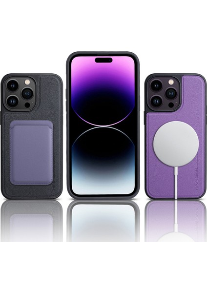 iPhone15 Pro Shockproof Case Için Magsafe Pu+Tpu Anti-Clatch Telefon Kapak Black ile Uyumlu (Yurt Dışından) modelleri