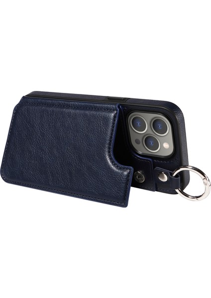 Kickstand-Sapphire ile iPhone15 Pro Max Case Pu+Tpu Telefon Kapağı Için Koruyucu Kılıf (Yurt Dışından) fırsatları