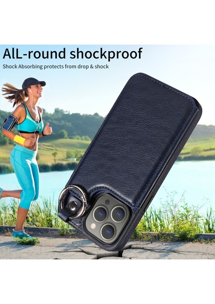 Kickstand-Sapphire ile iPhone15 Pro Max Case Pu+Tpu Telefon Kapağı Için Koruyucu Kılıf (Yurt Dışından) indirimleri