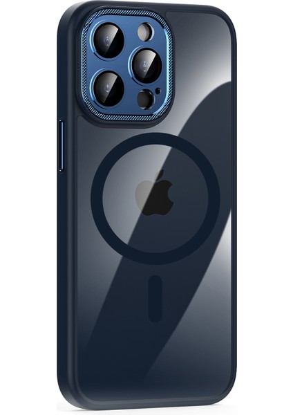 Magsafe Shockproof Tpu+Pc Ince Telefon Kapak Sapfire ile Uyumlu iPhone15 Pro Kılıfı Için (Yurt Dışından)