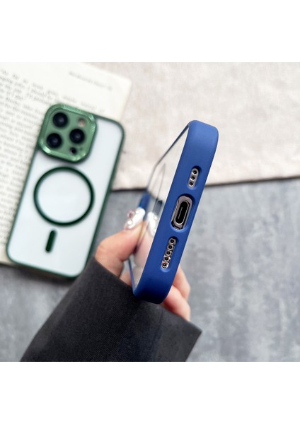 Magsafe Shockproof Tpu+Pc Ince Telefon Kapak Sapfire ile Uyumlu iPhone15 Pro Kılıfı Için (Yurt Dışından) indirimleri