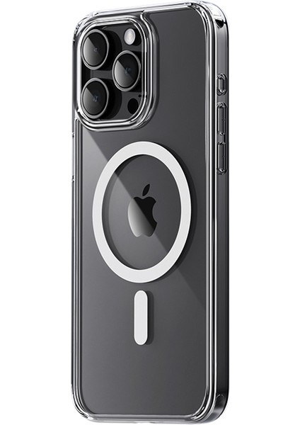 iPhone15 Pro Magnetic Telefon Kılıfı Şok Geçirmez Tpu+Pc Kabuğu Magsafe-Tövbe ile Uyumlu (Yurt Dışından)