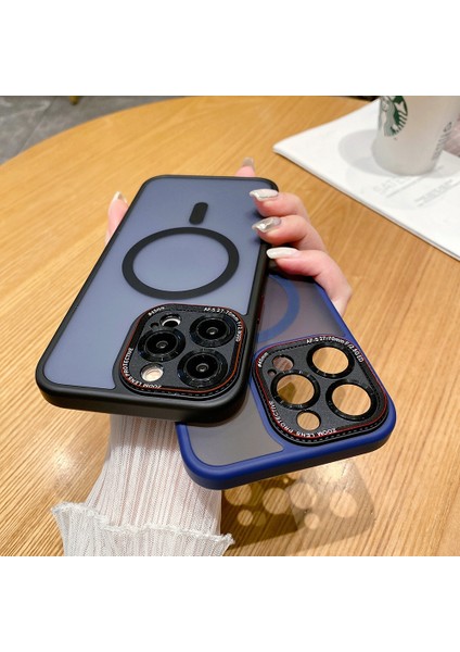 iPhone15 Pro Max Case Için Magsafe Anti-Cratch Tpu+Pc Telefon Geri Kapak-Turun (Yurt Dışından)