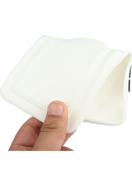 iPhone15 Tpu Koruyucu Telefon Kartına Kahraman Geri Kapak Kart Tutucu-White ile (Yurt Dışından)