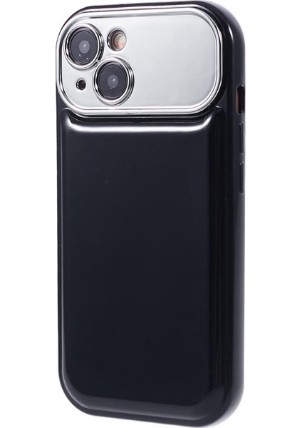 iPhone15 Plus Için Hyt Serisi Plus Case Tpu Telefon Kapağı Elektrokaplatma Lens Çerçevesi (Hassas Kesim) -Black (Yurt Dışından)