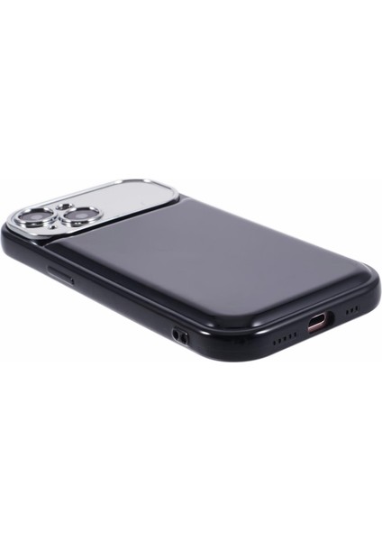 iPhone15 Plus Için Hyt Serisi Plus Case Tpu Telefon Kapağı Elektrokaplatma Lens Çerçevesi (Hassas Kesim) -Black (Yurt Dışından)