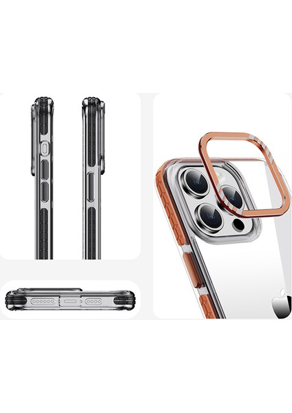 iPhone15 Pro Max Anti-Drop Hard Pc+Tpu Telefon Kapağı Metal Lensli Çerçeve Kırmızısı (Yurt Dışından) fırsatları