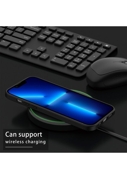 iPhone15 Pl Pu Deri Kaplamalı Tpu+Pc Kapağı Retro Anti-Scratch Telefon Kılıf Mavisi (Yurt Dışından)