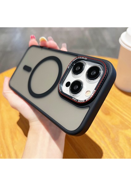 iPhone15 Pro Koruyucu Kılıf Için Yumuşak Tpu+Magsafe-Dark Mor ile Uyumlu Sabit Pc Telefon Kapağı (Yurt Dışından) fiyatları