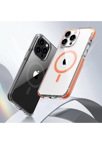 iPhone15 Pro Kılıfı Için Manyetik Tpu+Tpe+Pc Telefon Geri Kapağı Magsafe-Green ile Uyumlu (Yurt Dışından) fiyatları