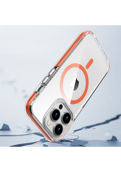 iPhone15 Pro Kılıfı Için Manyetik Tpu+Tpe+Pc Telefon Geri Kapağı Magsafe-Green ile Uyumlu (Yurt Dışından) indirimleri