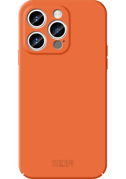 Jk Qin Serisi Cilt Touch Mat Telefon Kılıfı iPhone15 Pro Max Acrylıc+Tpu Şok Geçirmez Kapak-Orange (Yurt Dışından)
