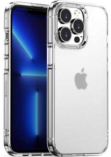iPhone15 Pro-Matte Telefon Kapağı Yarı Saydam Pc+Tpu Hibrit Koruyucu Koruyucu Kılıf Koruması (Yurt Dışından)